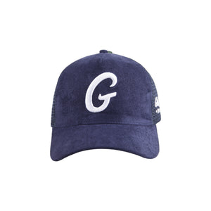 Big G Royal Blue “Suede” Trucker Hat