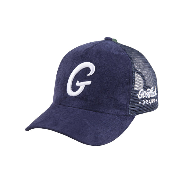 Big G Royal Blue “Suede” Trucker Hat