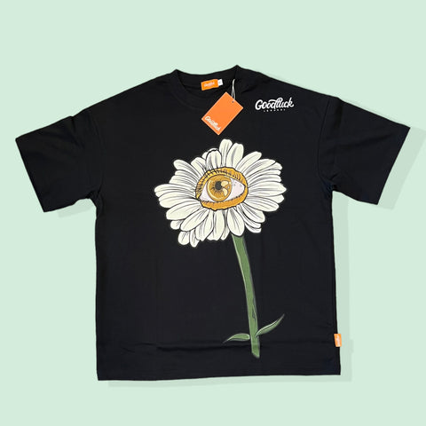 Black “See My Flowers” T Shirt