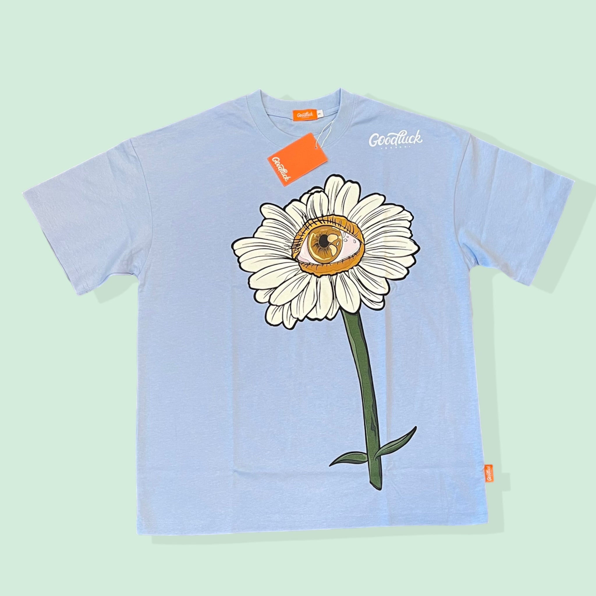 Baby Blue “See My Flowers” T Shirt