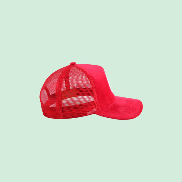 Big G Red “Velour” Trucker
