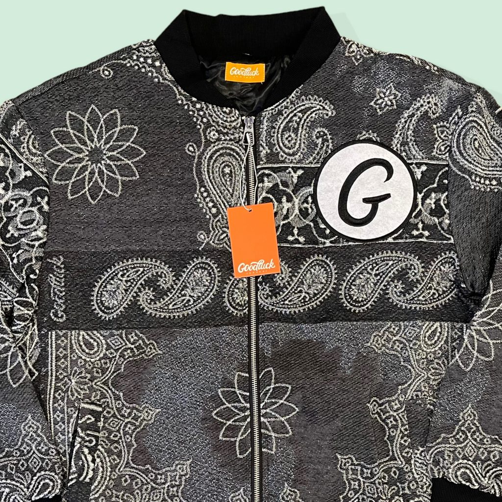 Paisley Print Tapestry Varsity Jacket – The 