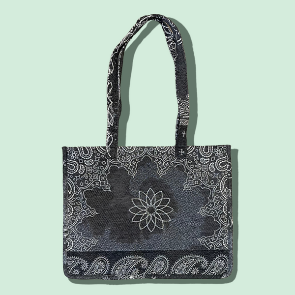 Paisley Print Tapestry Tote