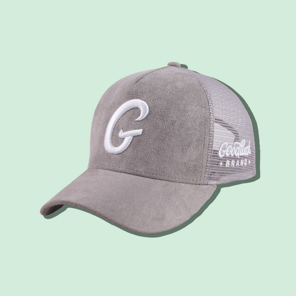 Big G Cool Grey “Suede” Trucker Hat