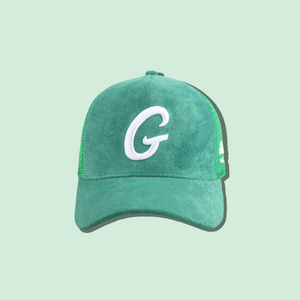 Big G Green “Suede” Trucker Hat