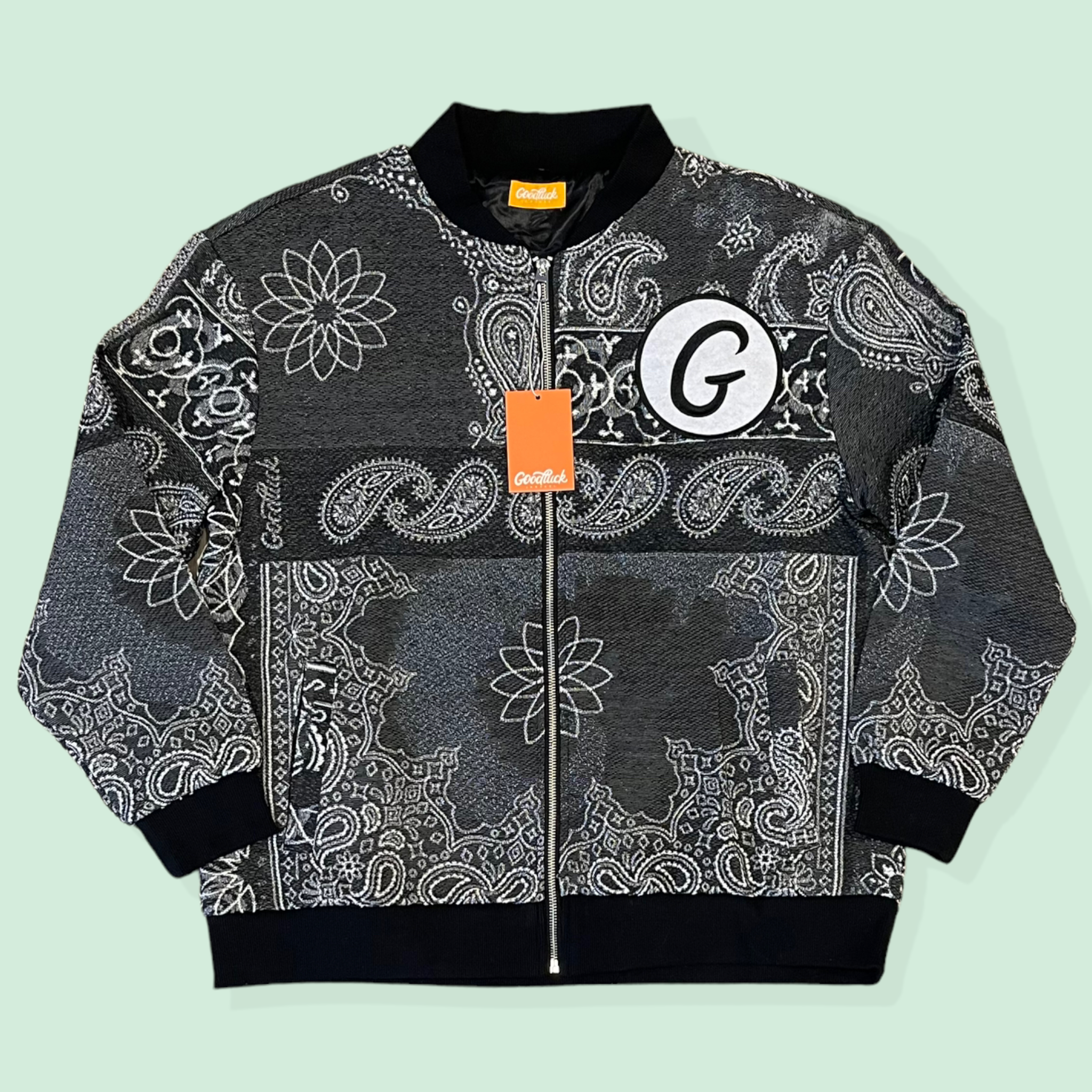 Paisley Print Tapestry Varsity Jacket – The 